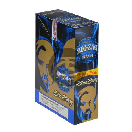 Zig Zag Wraps Premium Blueberry 25 Packs of 2 1