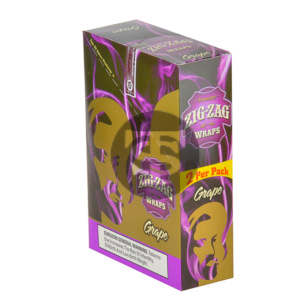 Zig Zag Wraps Premium Grape 25 Packs of 2 1