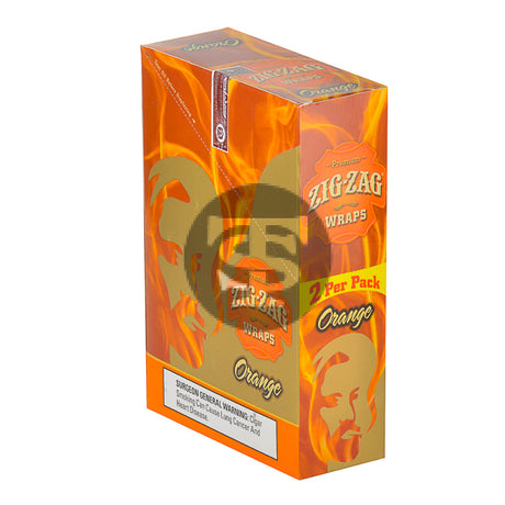 Zig Zag Wraps Premium Orange 25 Packs of 2 1