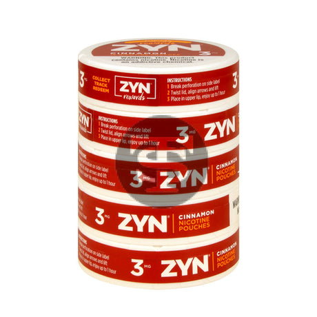 Zyn Nicotine pouches 3mg Cinnamon 5 cans