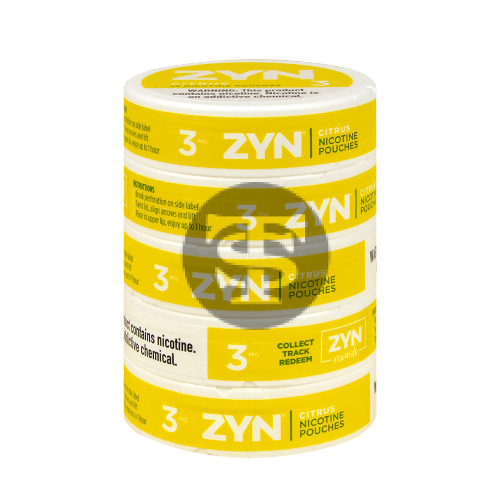 Zyn Nicotine pouches 3mg Citrus 5 cans