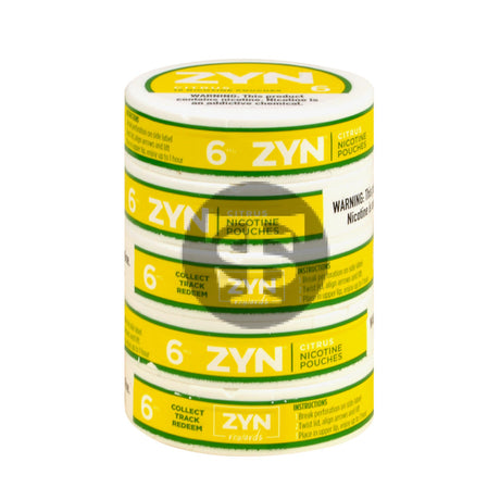 Zyn Nicotine pouches 6mg Citrus 5 cans