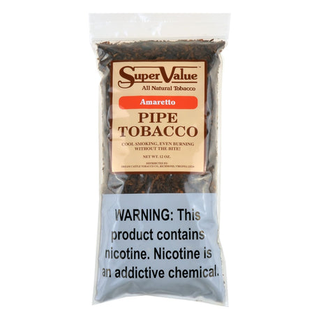 Super Value Pipe Tobacco Amaretto 12 oz. Bag 1