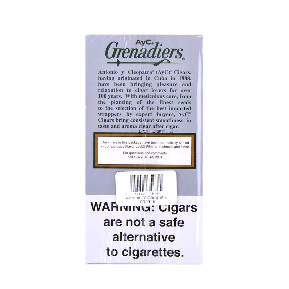 AyC Grenadiers Light Cigars 5 Packs Of 6 3