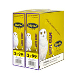 White Owl Cigarillos 99 Cent Pre Priced 30 Packs of 2 Cigars White Grape