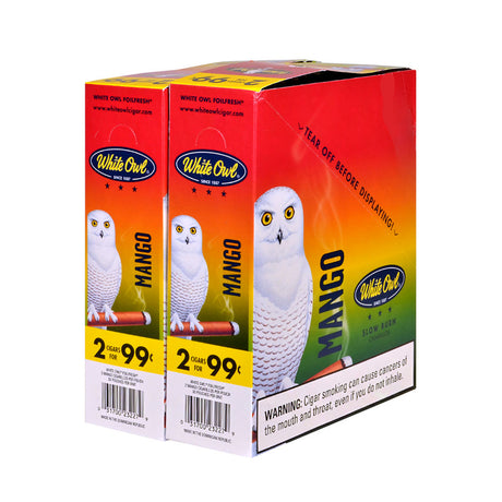 White Owl Cigarillos 99 Cent Pre Priced 30 Packs of 2 Cigars Mango