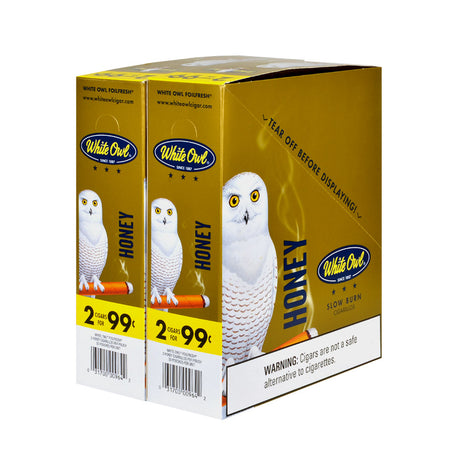 White Owl Cigarillos 99 Cent Pre Priced 30 Packs of 2 Cigars Gold (Honey)