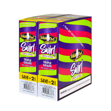 White Owl Cigarillos 30 Packs of 2 Cigars Swirl (Triple Grape) 2