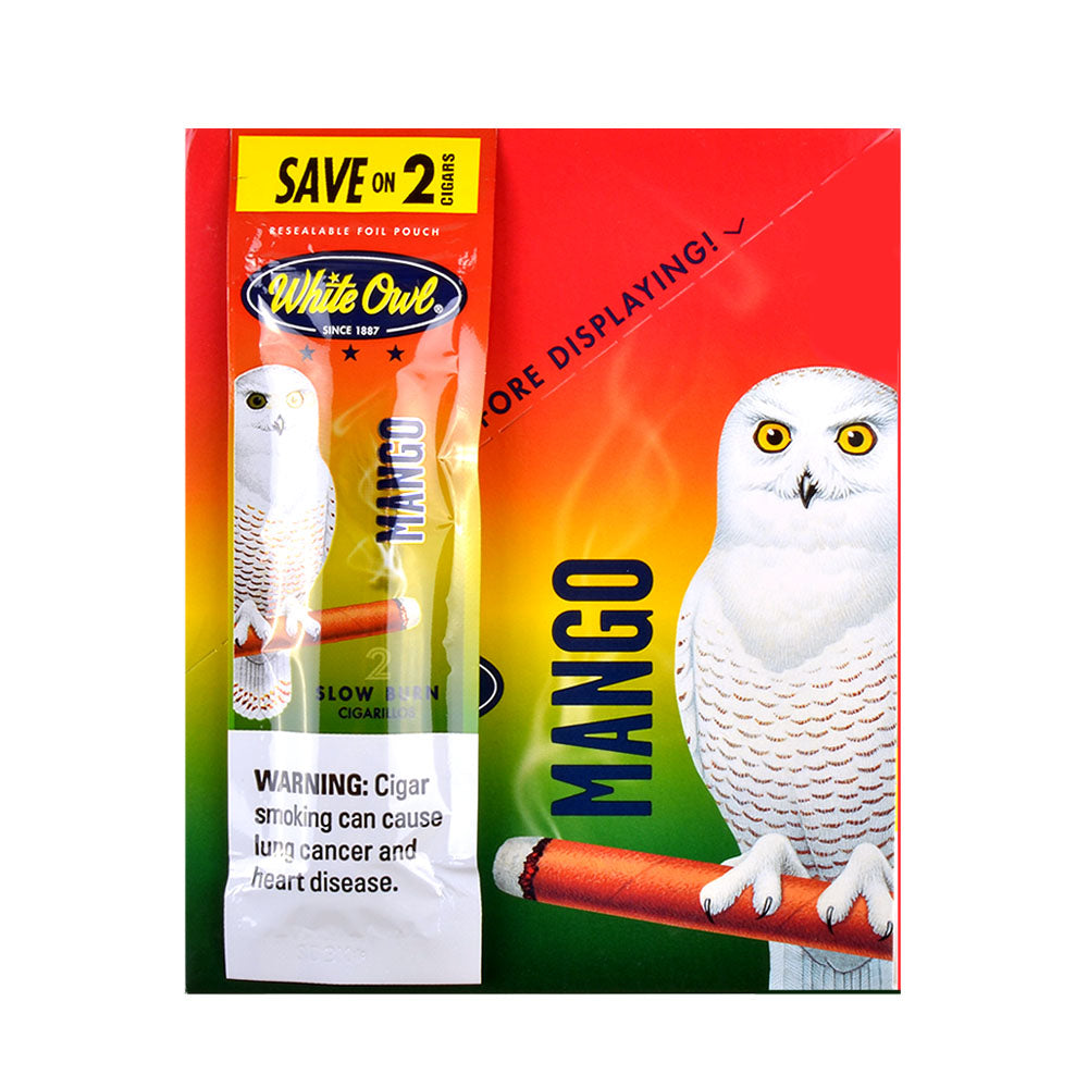 White Owl Cigarillos 30 Packs of 2 Cigars Mango
