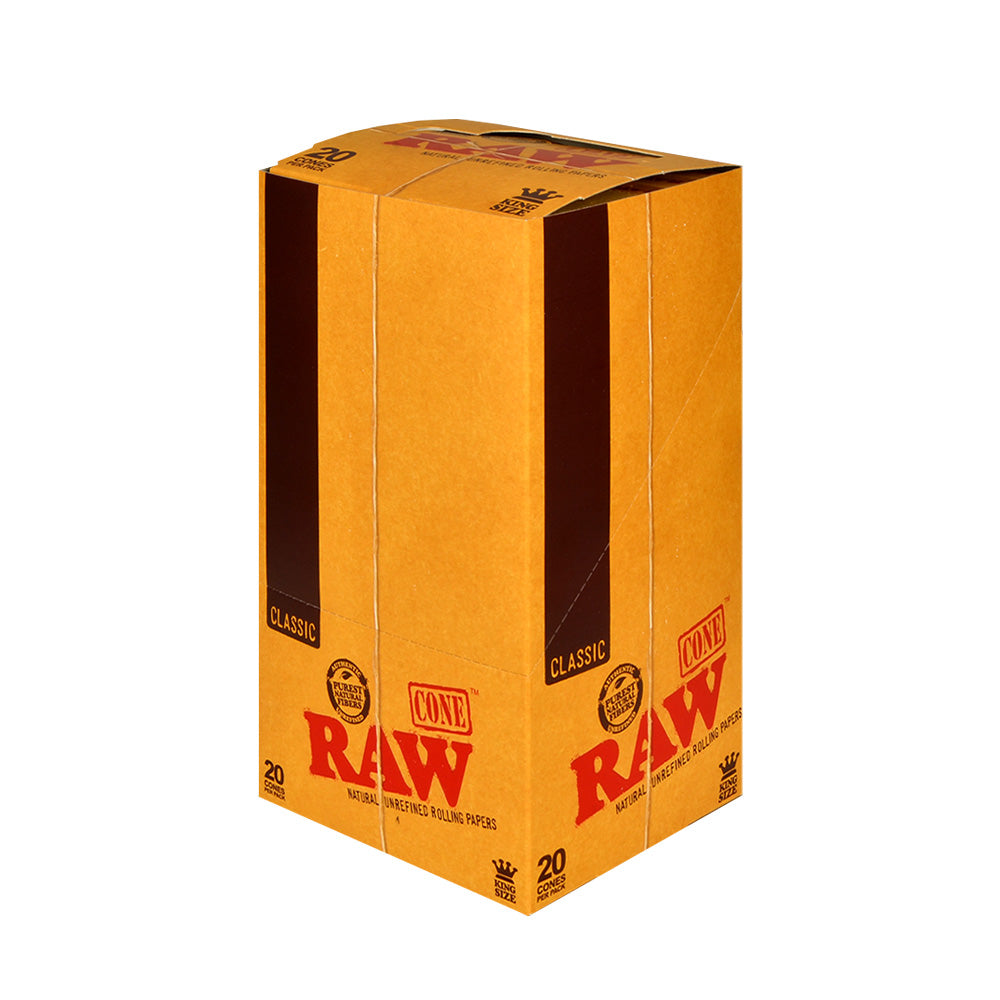 RAW Classic Pre-Rolled King Size Cones 12 Packs of 20