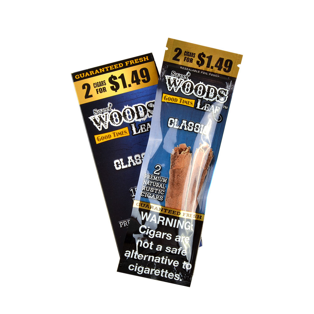Good Times Sweet Woods 2 For $1.49 Cigarillos 15 Pouches of 2 Classic