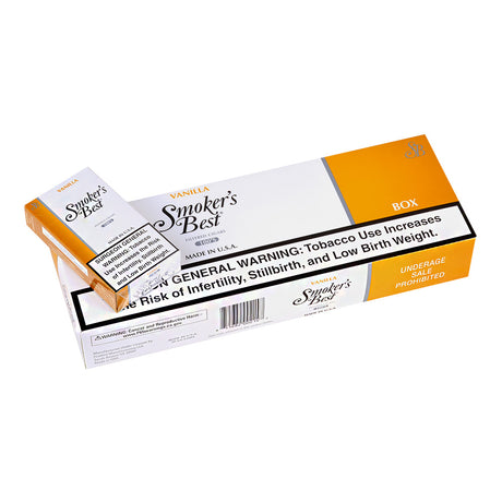 Smoker's Best Vanilla Filtered Cigars 10 Packs of 20