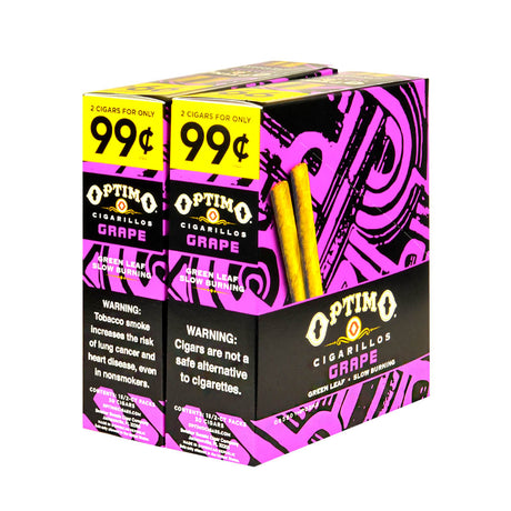 Optimo 2 for 99¢ Cigarillos 30 Pouches of 2 Grape