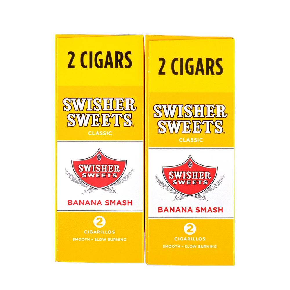 Swisher Sweets Cigarillos 30 Packs of 2 Cigars Banana Smash