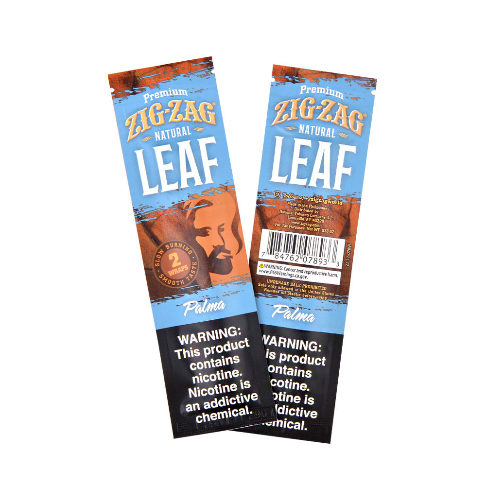 Zig Zag Natural Leaf Wraps, 25x2ct Palma