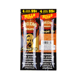 Zig Zag Rillo Size Cigar Wraps 4 for 99 Cents 15 Pouches of 4 Straight Up