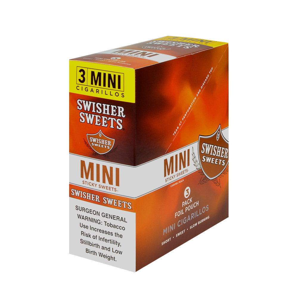 Swisher Sweets Mini Cigarillos 3 for 2 Sticky Sweets 15 Pouches of 3 –  Tobacco Stock