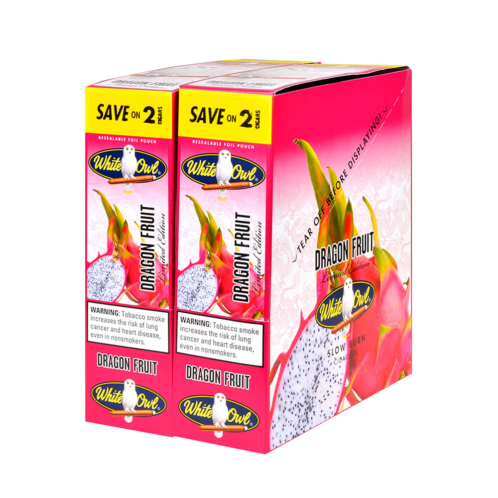 White Owl Cigarillos 30 Packs of 2 Cigars Dragon Fruit