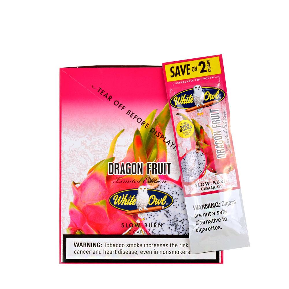 White Owl Cigarillos 30 Packs of 2 Cigars Dragon Fruit