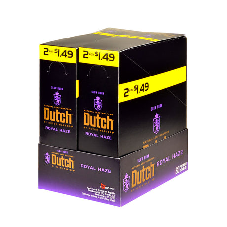 Dutch Masters Foil Fresh Royal Haze 1.49 Cent Cigarillos 30 Packs of 2