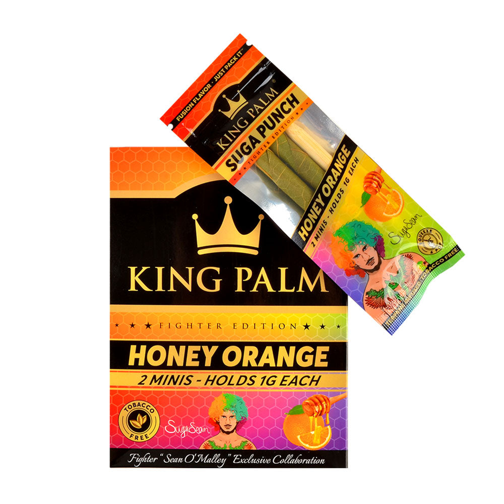 King Palm Rolls Minis Honey Orange 20 Packs of 2