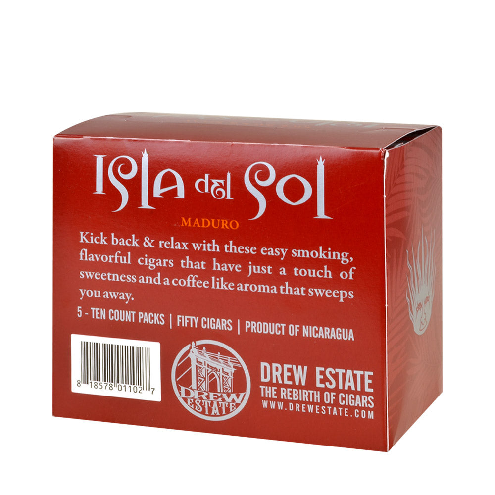 Isla Del Sol Breve Maduro Tins 5 Packs of 10