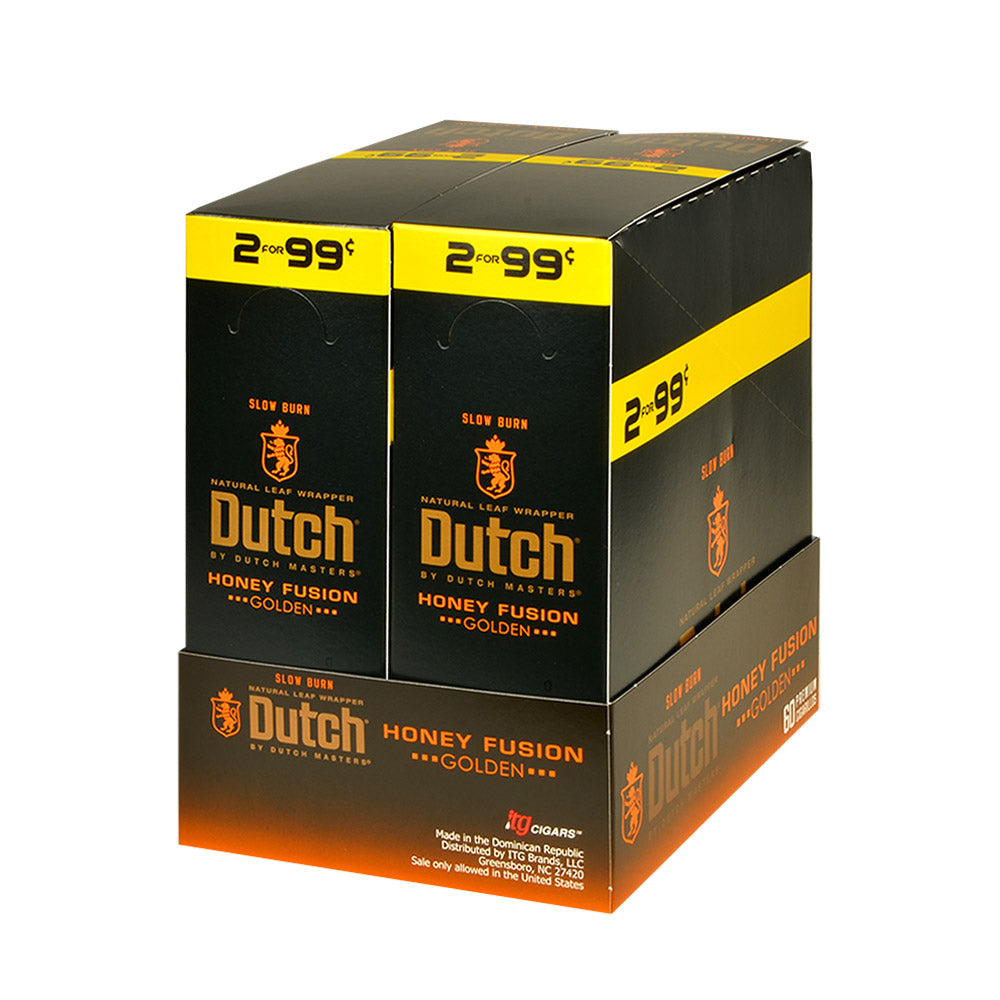 Dutch Masters Foil Fresh Honey Fusion 99 Cent Cigarillos 30 Packs of 2