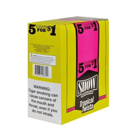 Show Cigarillos Tropical Twista Pre Priced 15 Pouches of 5