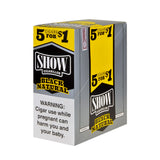 Show Cigarillos Black Natural Pre Priced 15 Pouches of 5