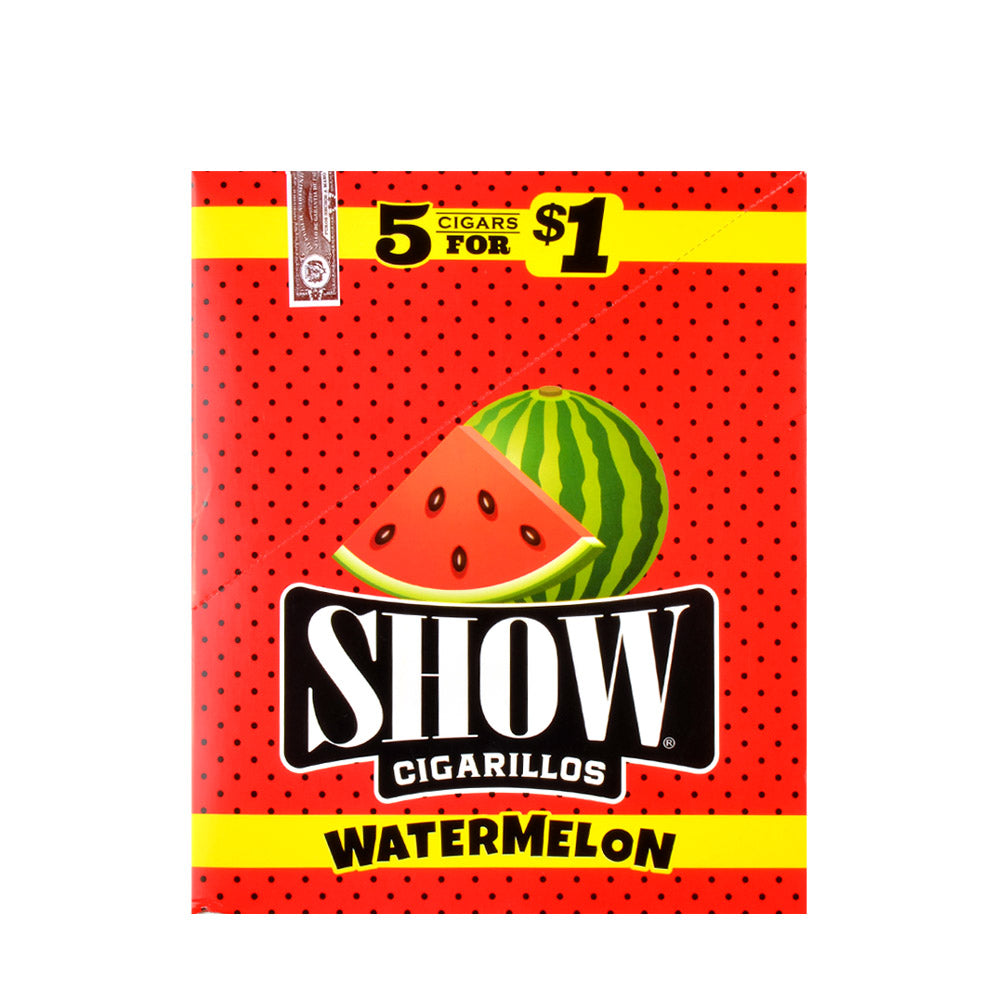 Show Cigarillos Watermelon Pre Priced 15 Pouches of 5