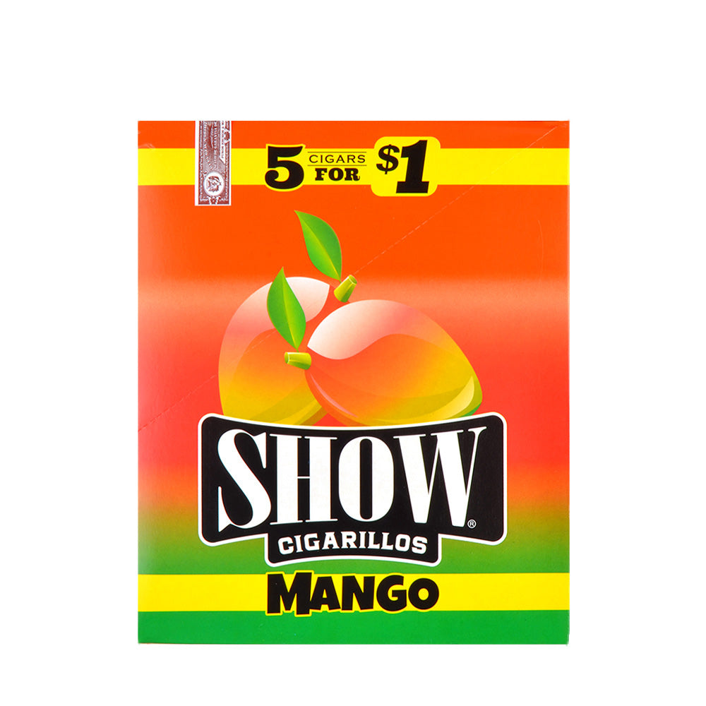 Show Cigarillos Mango Pre Priced 15 Pouches of 5