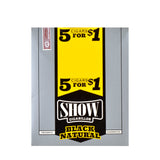 Show Cigarillos Black Natural Pre Priced 15 Pouches of 5