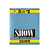 Show Cigarillos Silver Pre Priced 15 Pouches of 5