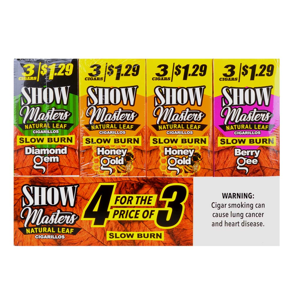 Show Cigarillos $1.29 Pre Priced 60 Pouches of 3