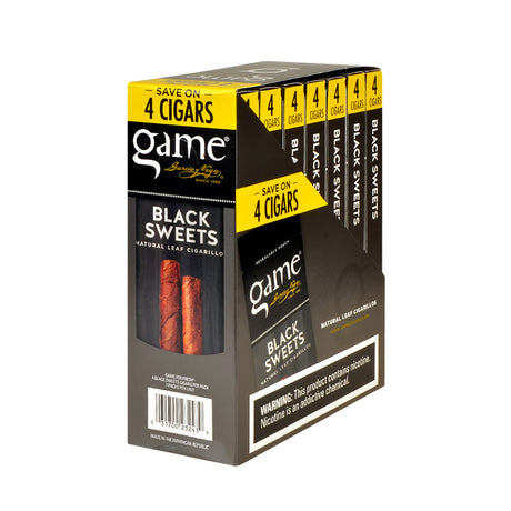 Game Vega Cigarillos 7 Packs of 4 Black Sweets