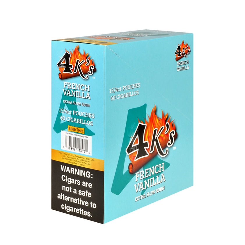 4 Kings Cigarillos 15 Packs of 4 French Vanilla – Tobacco Stock