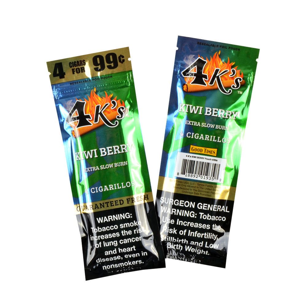 4 Kings Cigarillos 15 Packs of 4 Kiwi Berry