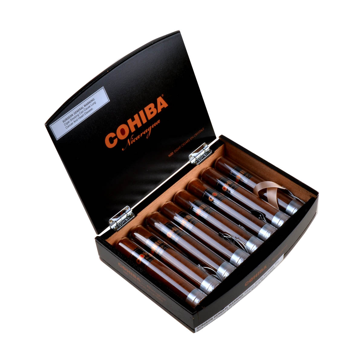 Cohiba Nicaragua N54 Crystal Box of 8 Cigars 1