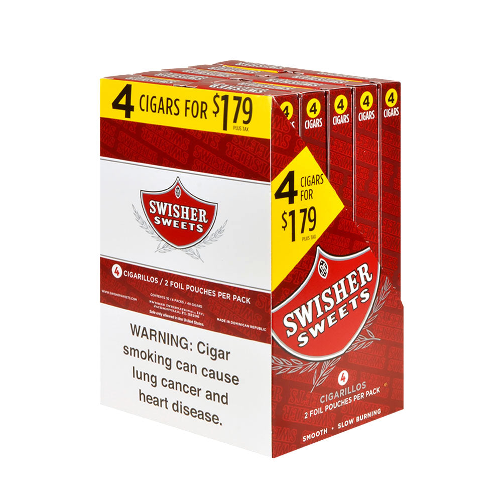 Swisher Sweets 4 Cigars Pre Priced $1.79 Regular