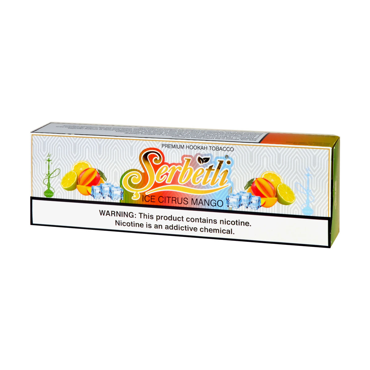 Serbetli Premium Hookah Tobacco 10 packs of 50g Ice Citrus Mango 2