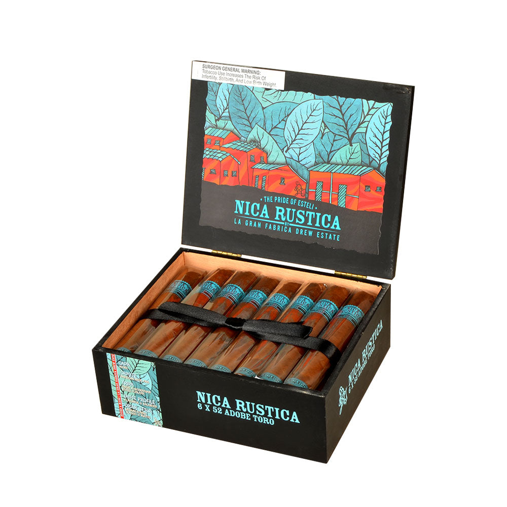 Nica Rustica Adobe Toro Cigars Box of 25