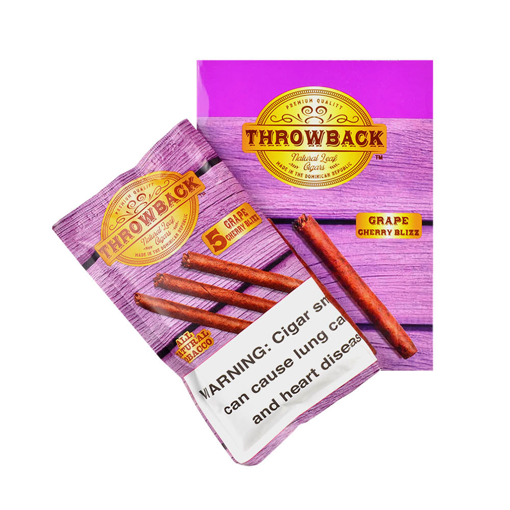 Throwback Grape Cigars, 8 packs of 5