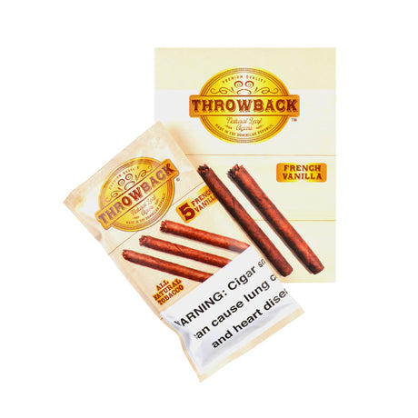 Throwback French Vanilla Cigars, 8 packs of 5