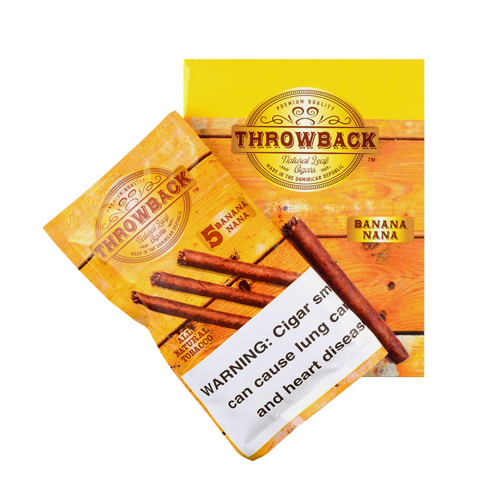 Throwback Banana Cigars, 8 packs of 5