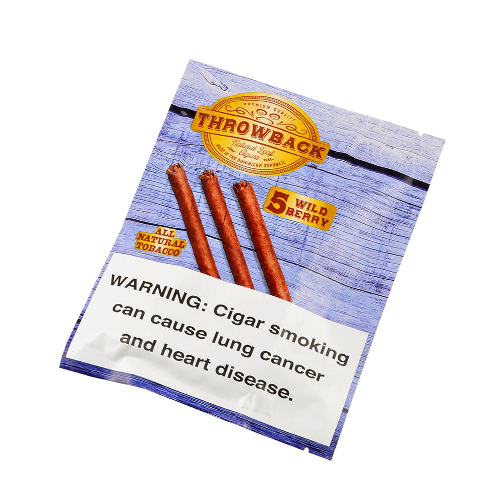 Throwback Wild Berry Cigars, 8 packs of 5