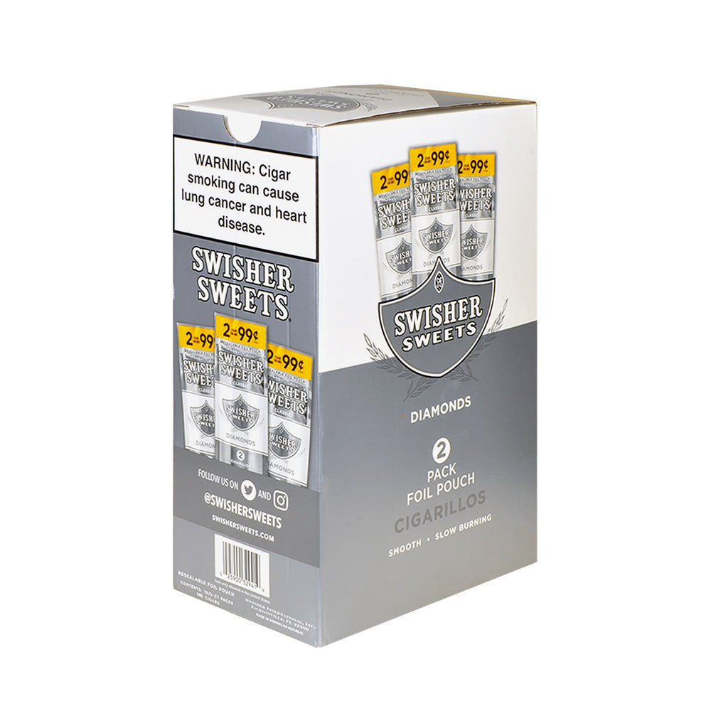 Swisher Sweets Cigarillos 99 Cent Pre Priced 70 Packs of 2 Cigars Diamond