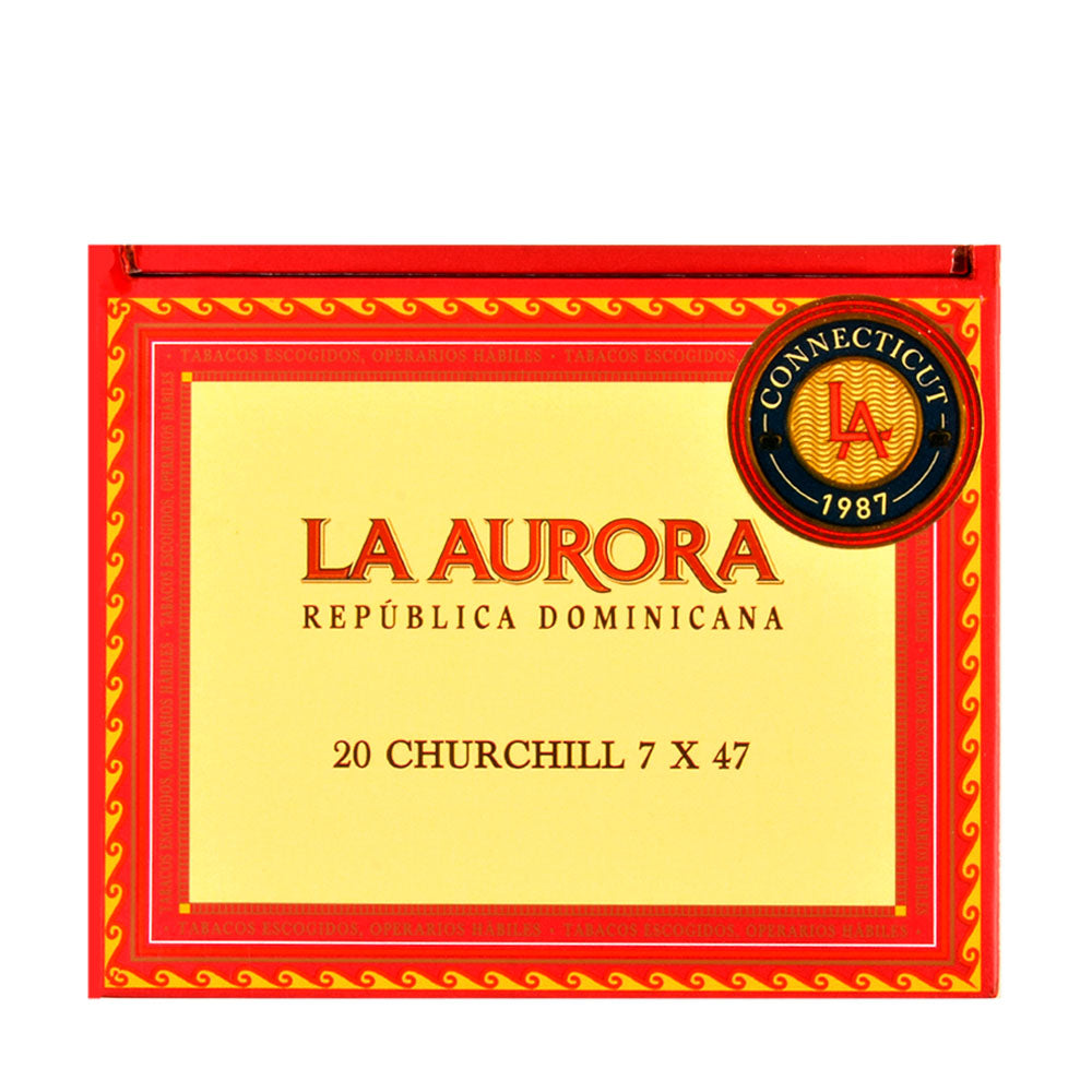 La Aurora 1987 Connecticut Churchill Cigars Box of 20