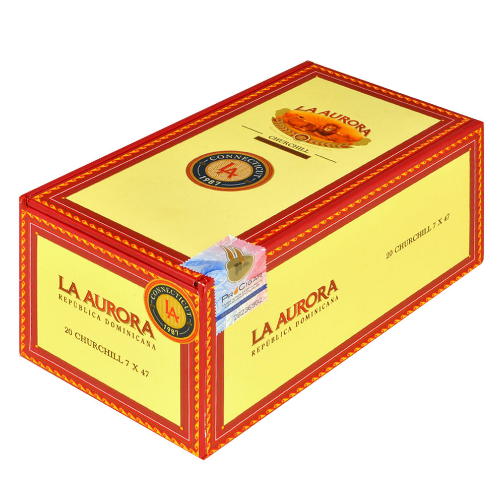 La Aurora 1987 Connecticut Churchill Cigars Box of 20