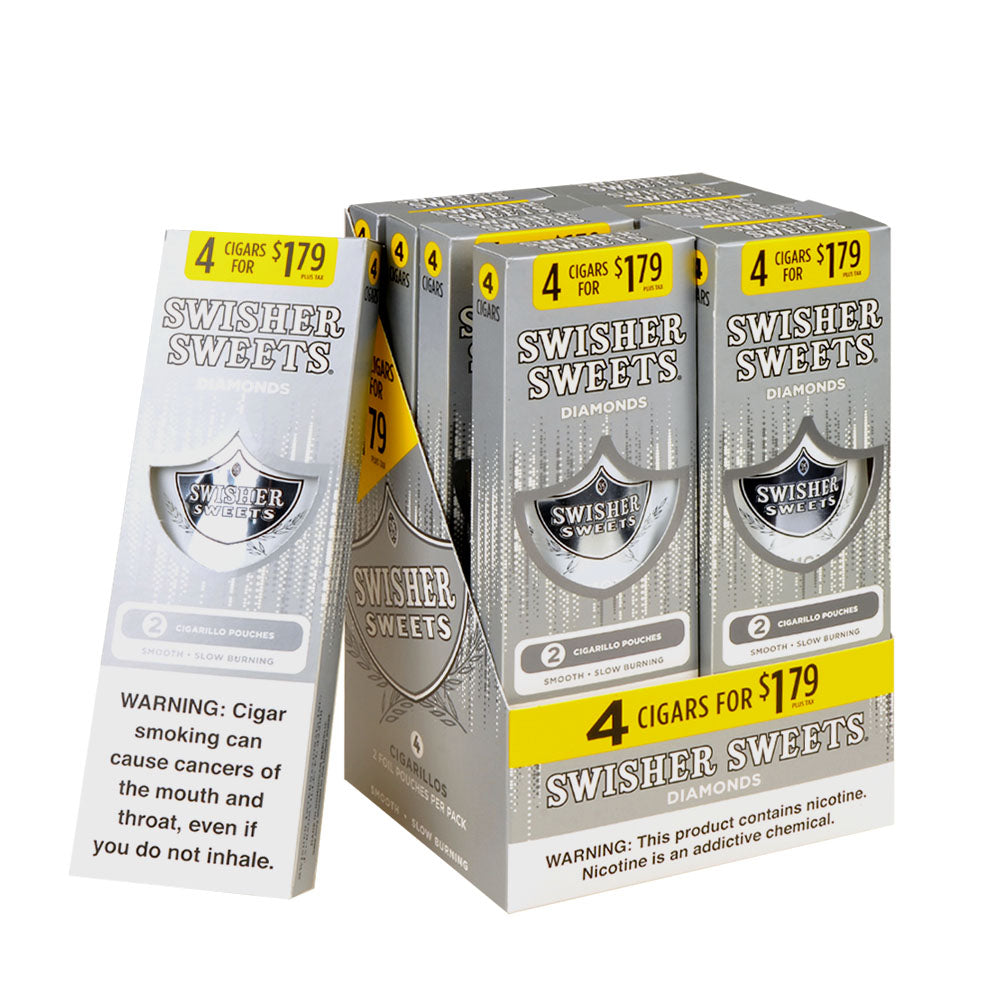 Swisher Sweets 4 Cigars Pre Priced $1.79 Diamond