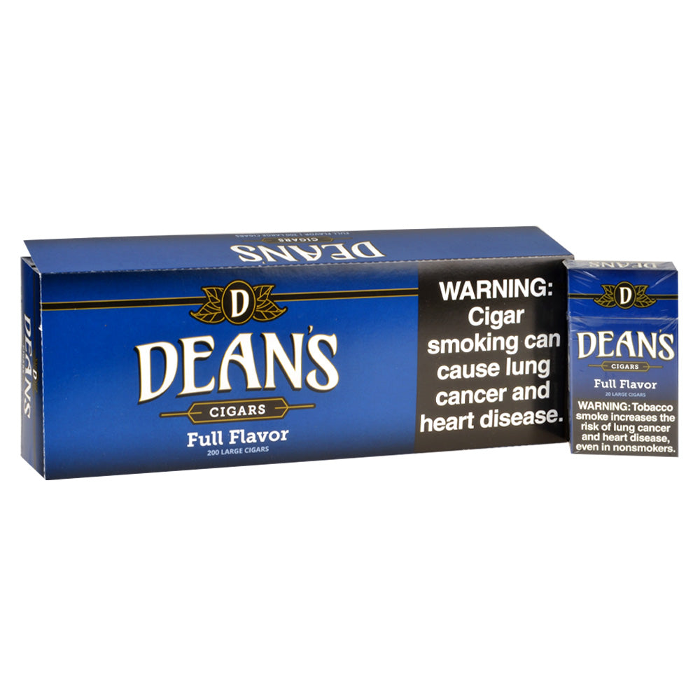 Deans Full Flavor Filtered Cigars 10 Packs of 20